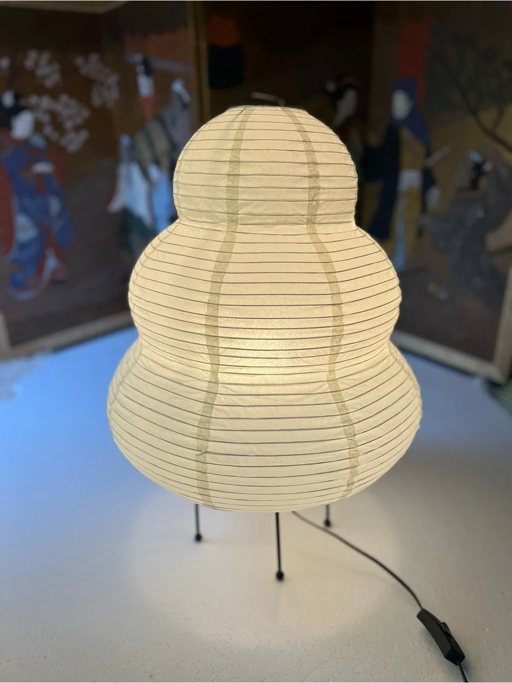 Nogy Akari Style Rice Paper Lamp Portable Table Floor Height 22